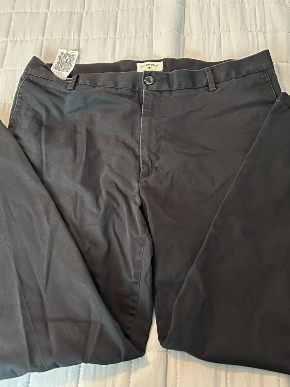 Men's Navy Docker Pants Classic Fit 38x30